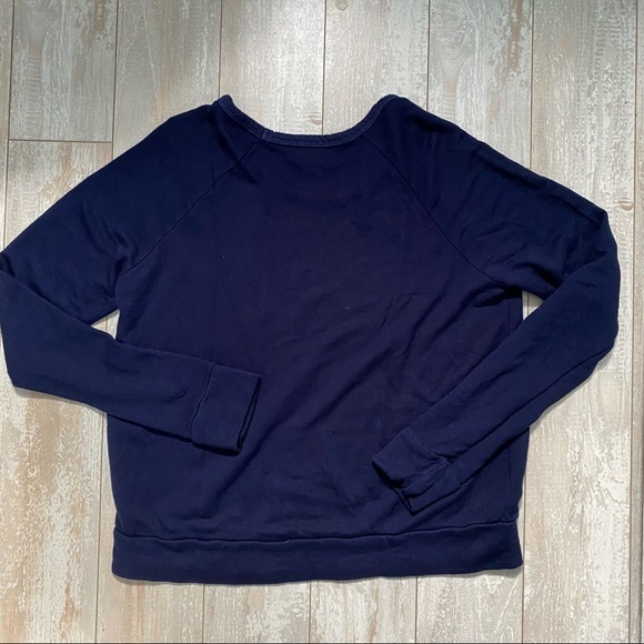 🛑 {SOLD} NWOT Sundry Just Love Navy Sweatshirt - Picture 5 of 7